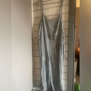 Black and White Gingham Jumpsuit